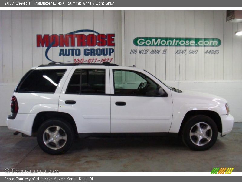 Summit White / Light Gray 2007 Chevrolet TrailBlazer LS 4x4