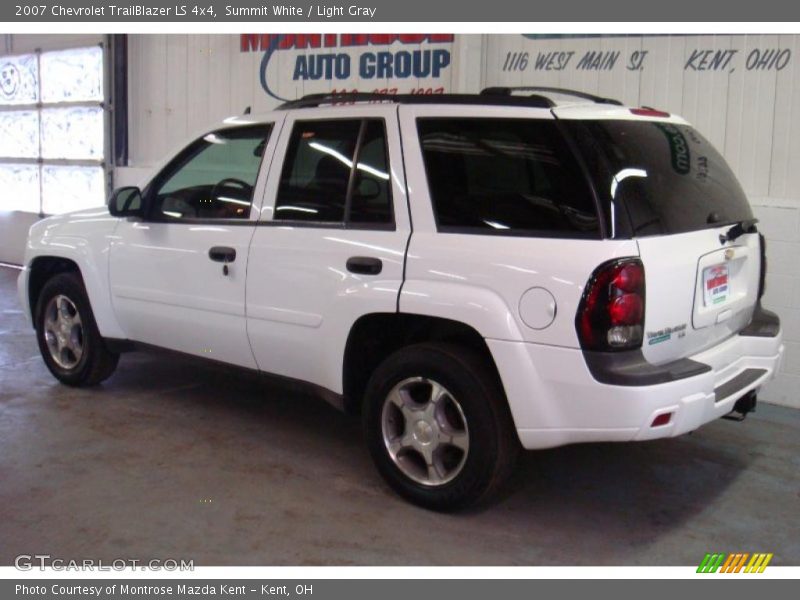 Summit White / Light Gray 2007 Chevrolet TrailBlazer LS 4x4