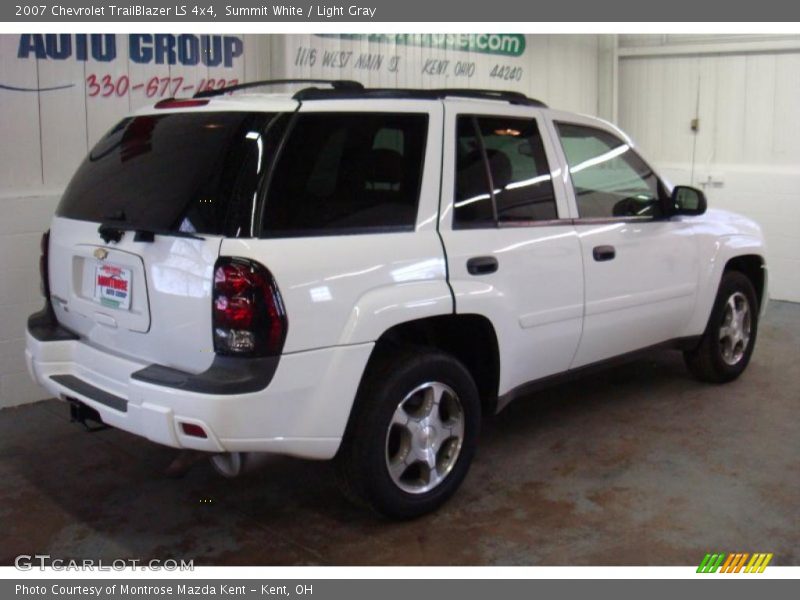 Summit White / Light Gray 2007 Chevrolet TrailBlazer LS 4x4
