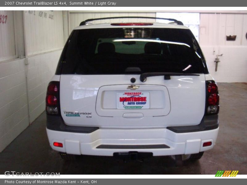 Summit White / Light Gray 2007 Chevrolet TrailBlazer LS 4x4