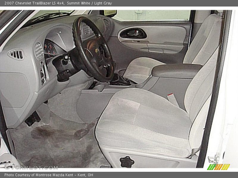 Summit White / Light Gray 2007 Chevrolet TrailBlazer LS 4x4