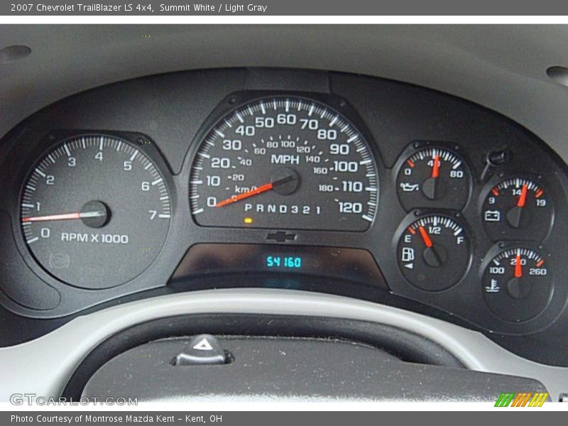 Summit White / Light Gray 2007 Chevrolet TrailBlazer LS 4x4