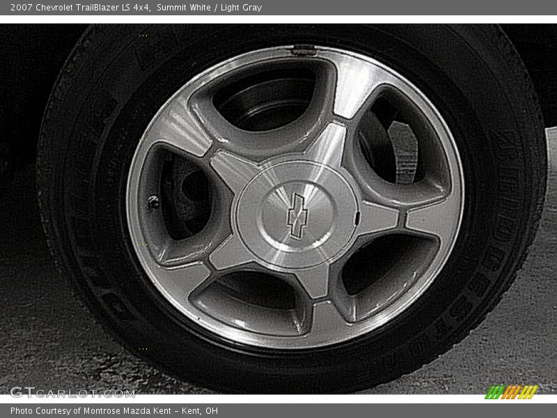 Summit White / Light Gray 2007 Chevrolet TrailBlazer LS 4x4