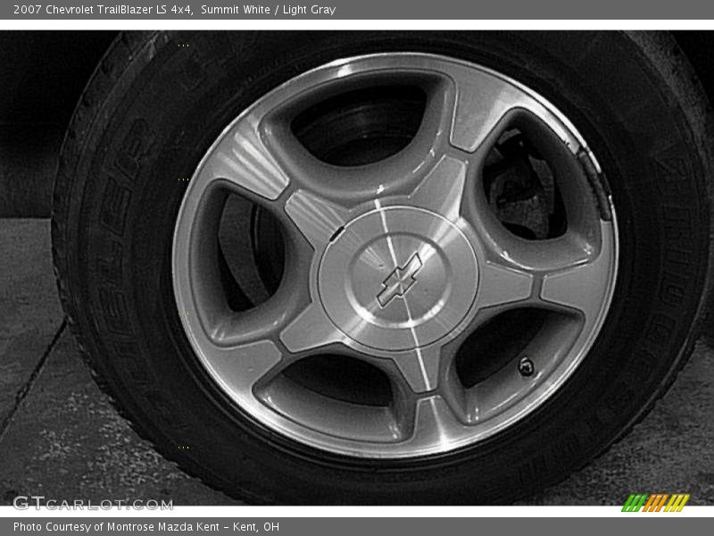 Summit White / Light Gray 2007 Chevrolet TrailBlazer LS 4x4