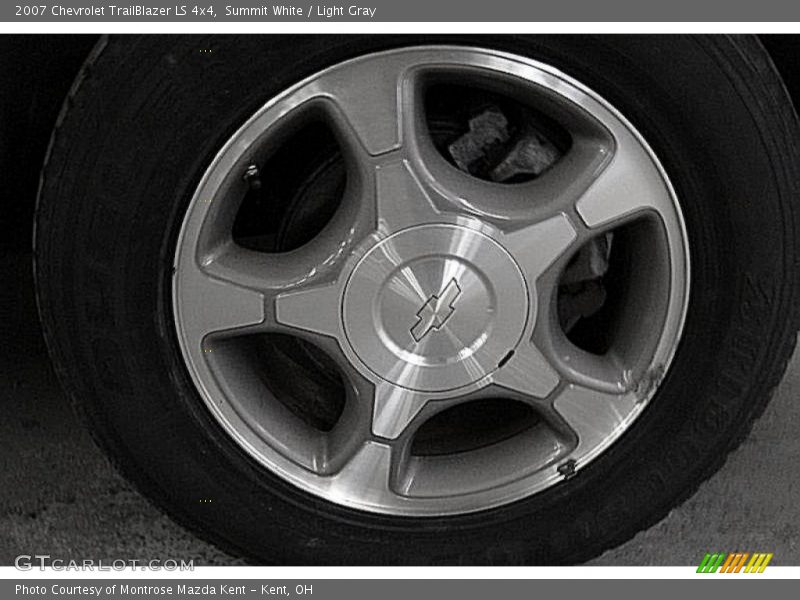 Summit White / Light Gray 2007 Chevrolet TrailBlazer LS 4x4