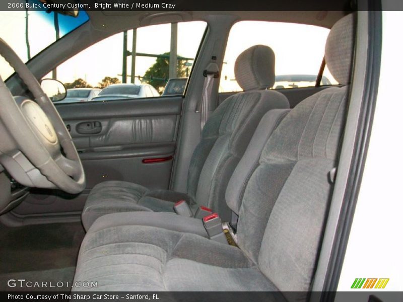 Bright White / Medium Gray 2000 Buick Century Custom