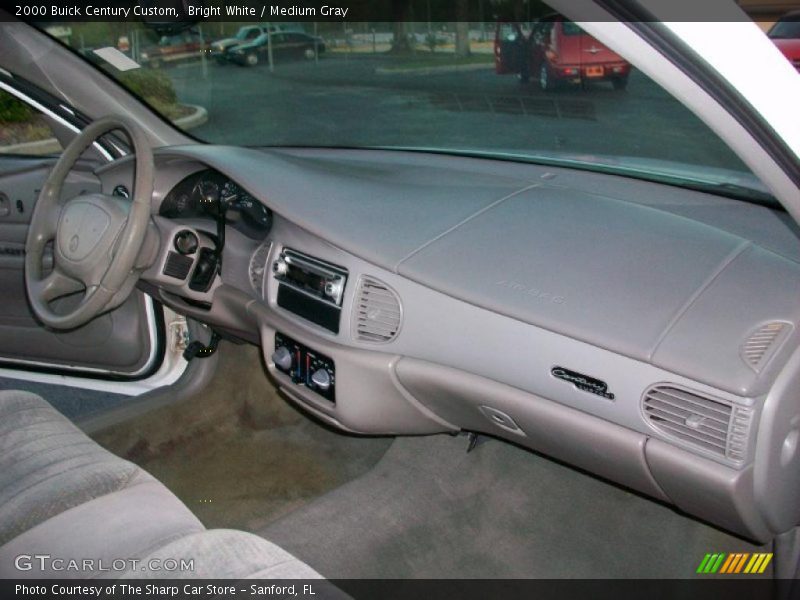 Bright White / Medium Gray 2000 Buick Century Custom