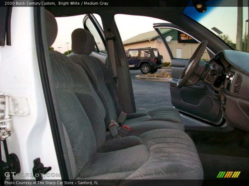 Bright White / Medium Gray 2000 Buick Century Custom