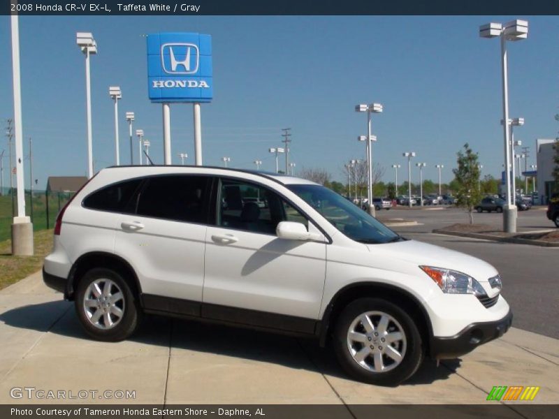 Taffeta White / Gray 2008 Honda CR-V EX-L