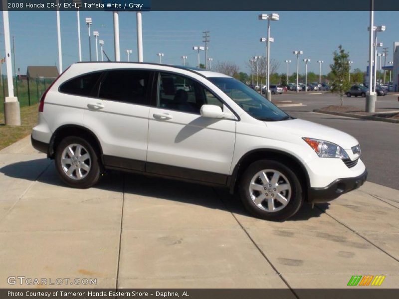 Taffeta White / Gray 2008 Honda CR-V EX-L