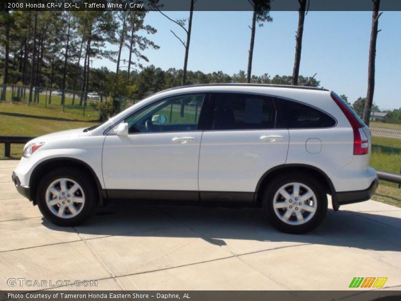 Taffeta White / Gray 2008 Honda CR-V EX-L