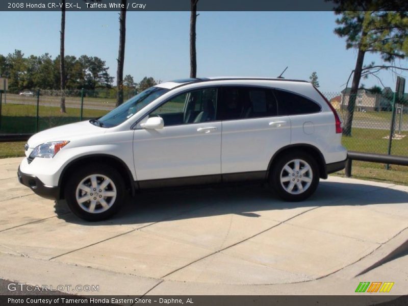 Taffeta White / Gray 2008 Honda CR-V EX-L