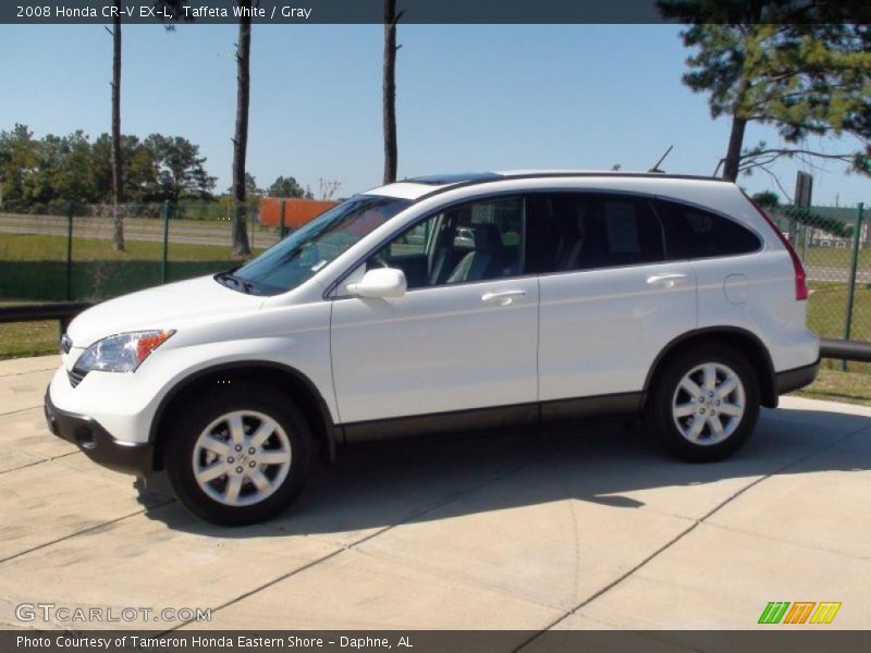 Taffeta White / Gray 2008 Honda CR-V EX-L