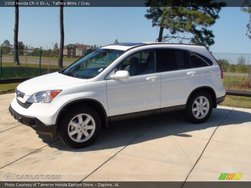 Taffeta White / Gray 2008 Honda CR-V EX-L