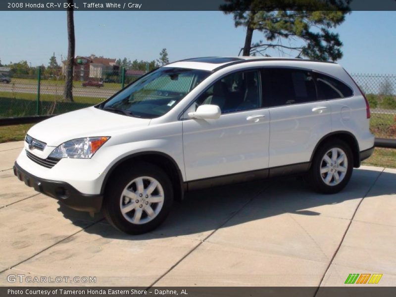 Taffeta White / Gray 2008 Honda CR-V EX-L