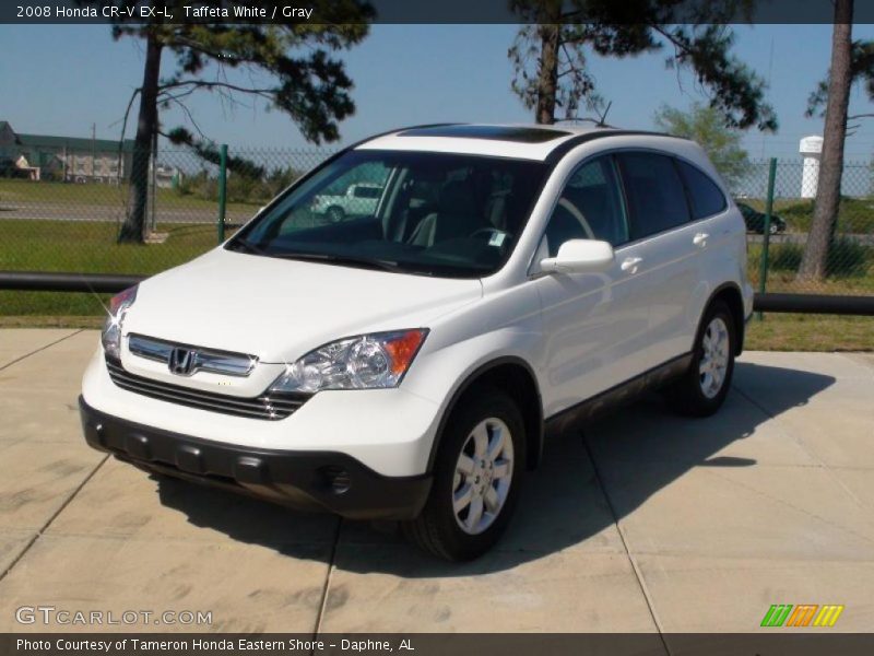 Taffeta White / Gray 2008 Honda CR-V EX-L