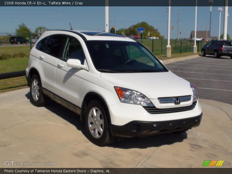 Taffeta White / Gray 2008 Honda CR-V EX-L
