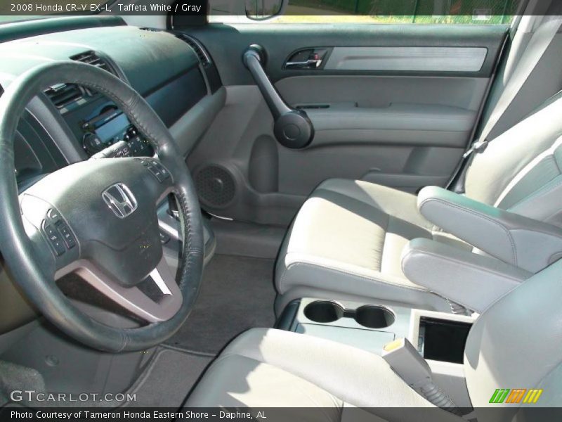 Taffeta White / Gray 2008 Honda CR-V EX-L