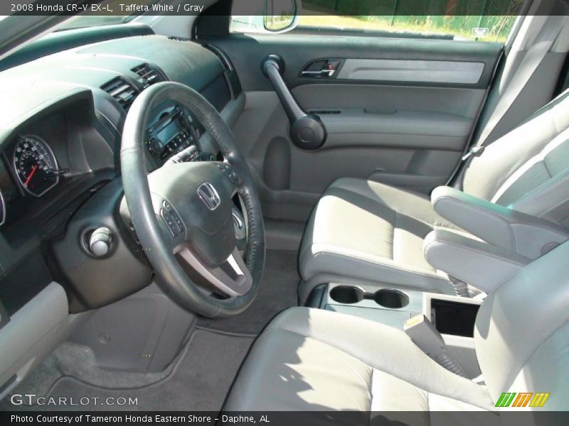 Taffeta White / Gray 2008 Honda CR-V EX-L