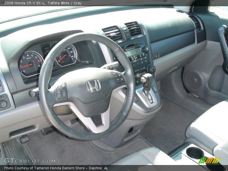 Taffeta White / Gray 2008 Honda CR-V EX-L