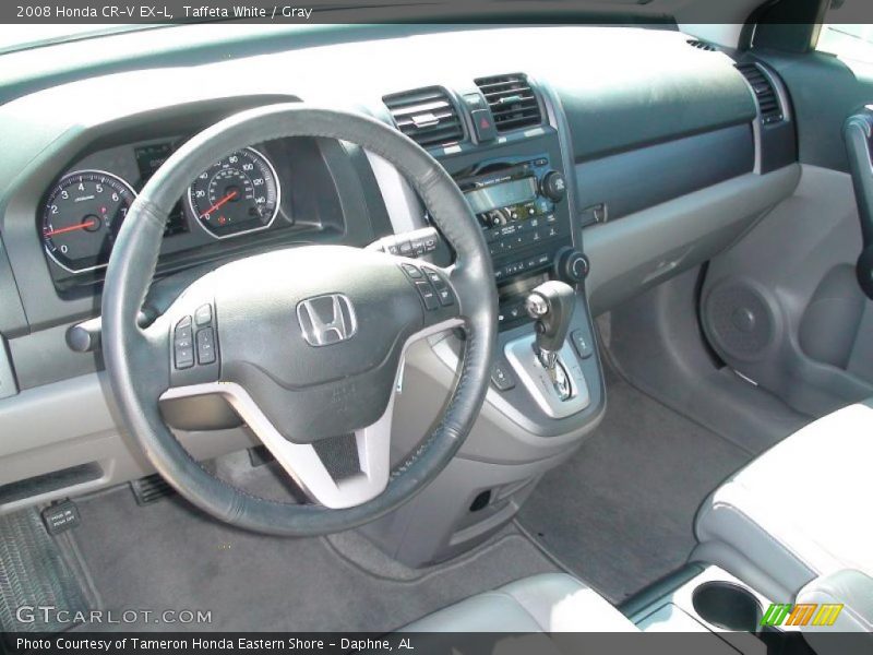 Taffeta White / Gray 2008 Honda CR-V EX-L