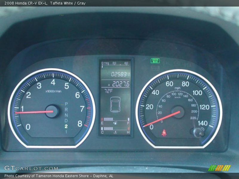 Taffeta White / Gray 2008 Honda CR-V EX-L