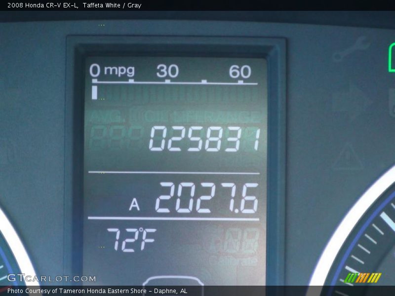 Taffeta White / Gray 2008 Honda CR-V EX-L