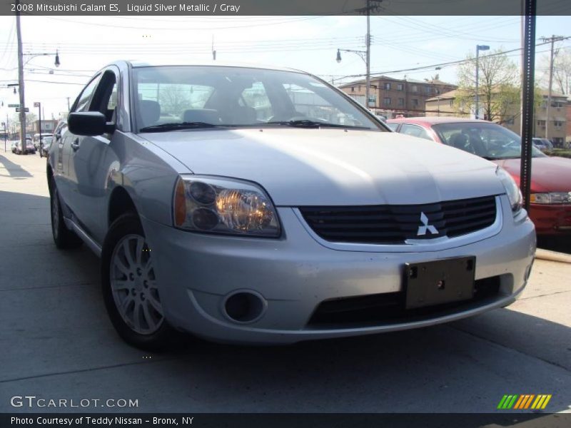 Liquid Silver Metallic / Gray 2008 Mitsubishi Galant ES