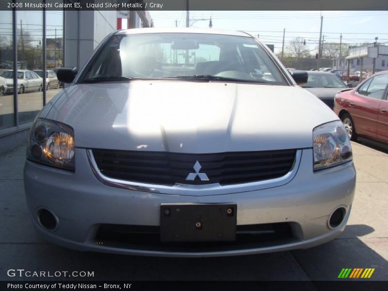 Liquid Silver Metallic / Gray 2008 Mitsubishi Galant ES