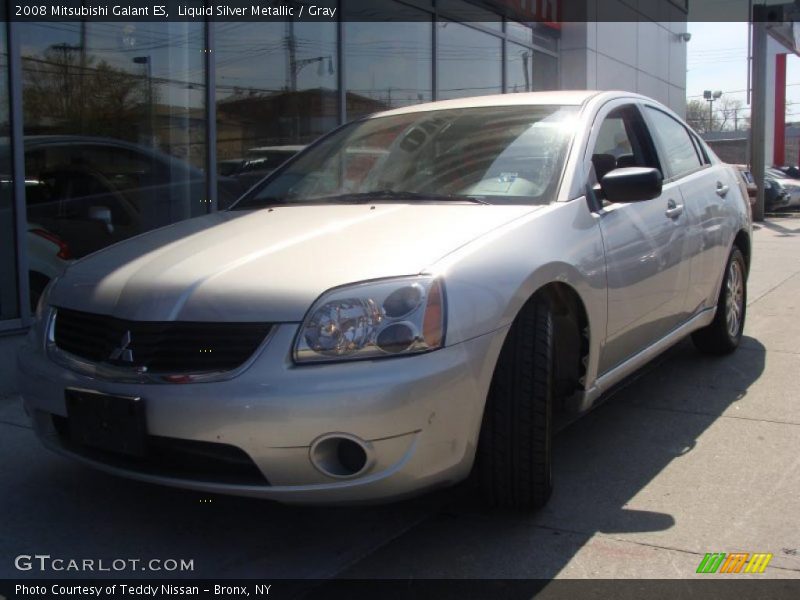 Liquid Silver Metallic / Gray 2008 Mitsubishi Galant ES