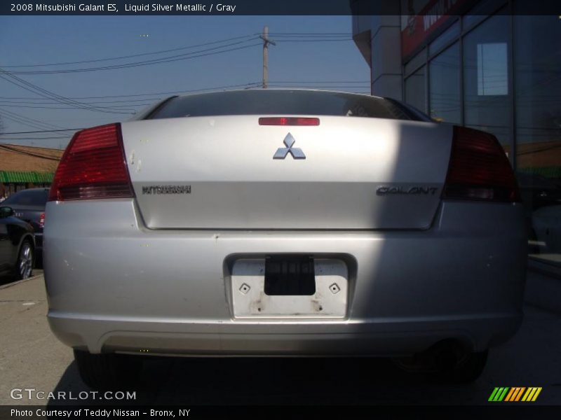 Liquid Silver Metallic / Gray 2008 Mitsubishi Galant ES