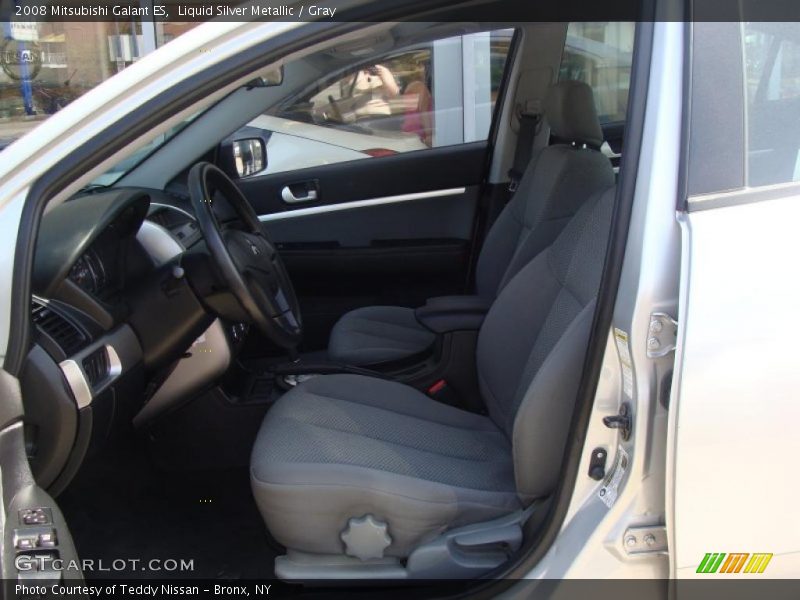 Liquid Silver Metallic / Gray 2008 Mitsubishi Galant ES