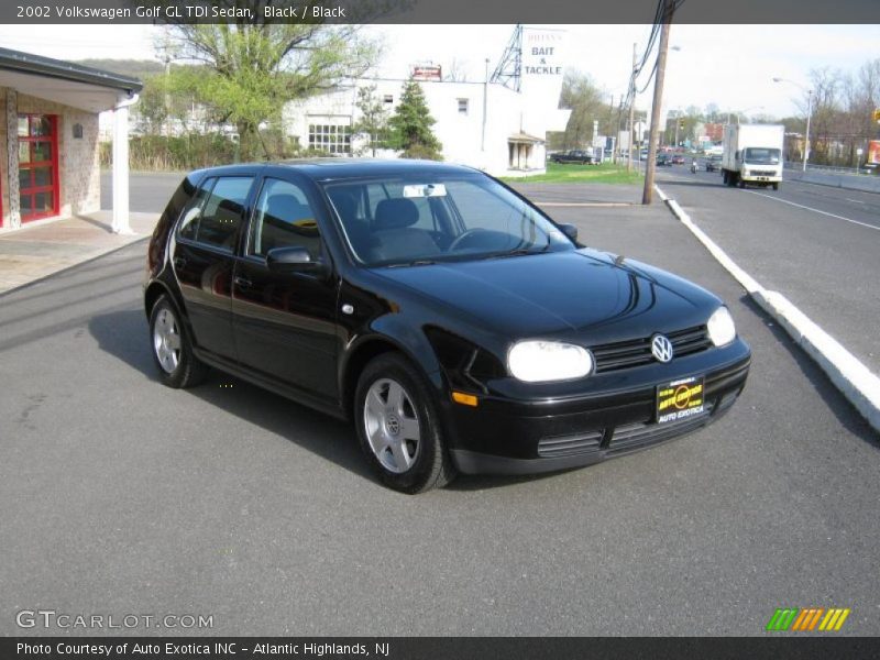 Black / Black 2002 Volkswagen Golf GL TDI Sedan