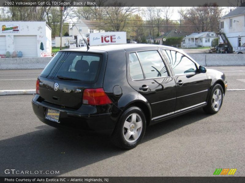 Black / Black 2002 Volkswagen Golf GL TDI Sedan