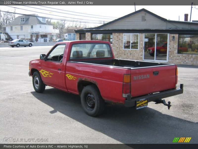 Aztec Red / Gray 1992 Nissan Hardbody Truck Regular Cab