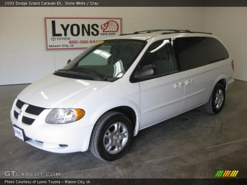 Stone White / Gray 2003 Dodge Grand Caravan EX