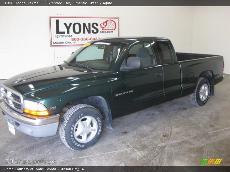 Emerald Green / Agate 1998 Dodge Dakota SLT Extended Cab