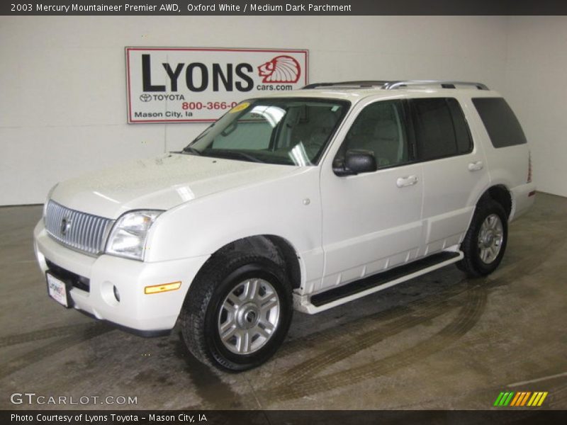 Oxford White / Medium Dark Parchment 2003 Mercury Mountaineer Premier AWD