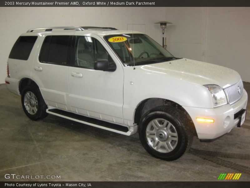 Oxford White / Medium Dark Parchment 2003 Mercury Mountaineer Premier AWD