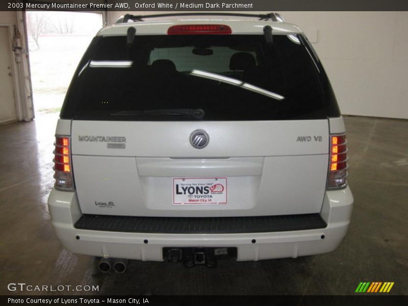 Oxford White / Medium Dark Parchment 2003 Mercury Mountaineer Premier AWD