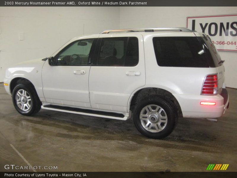 Oxford White / Medium Dark Parchment 2003 Mercury Mountaineer Premier AWD