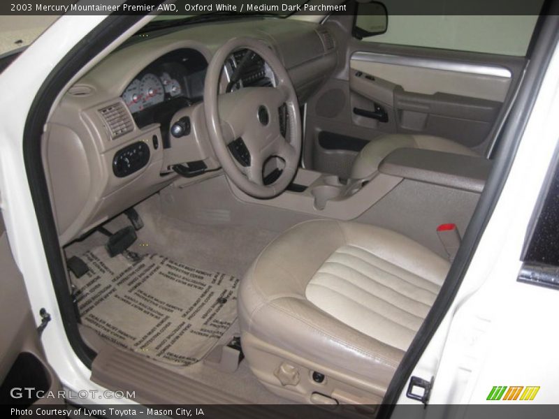 Oxford White / Medium Dark Parchment 2003 Mercury Mountaineer Premier AWD