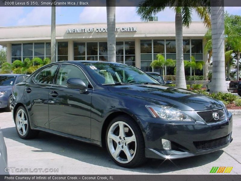 Smoky Granite Mica / Black 2008 Lexus IS 350