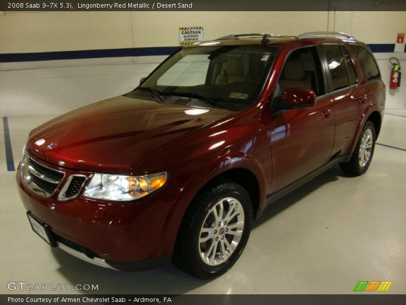 Lingonberry Red Metallic / Desert Sand 2008 Saab 9-7X 5.3i