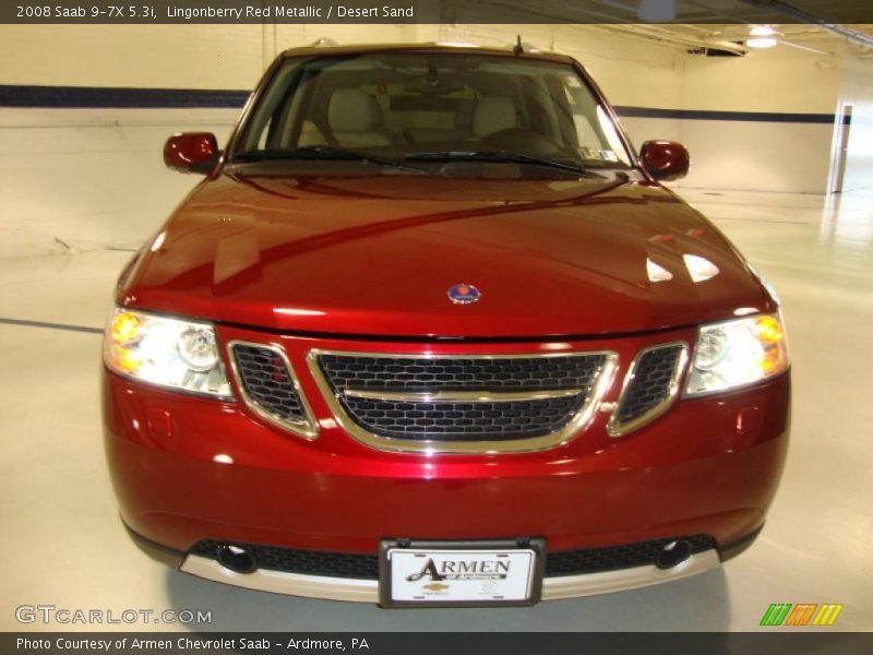 Lingonberry Red Metallic / Desert Sand 2008 Saab 9-7X 5.3i