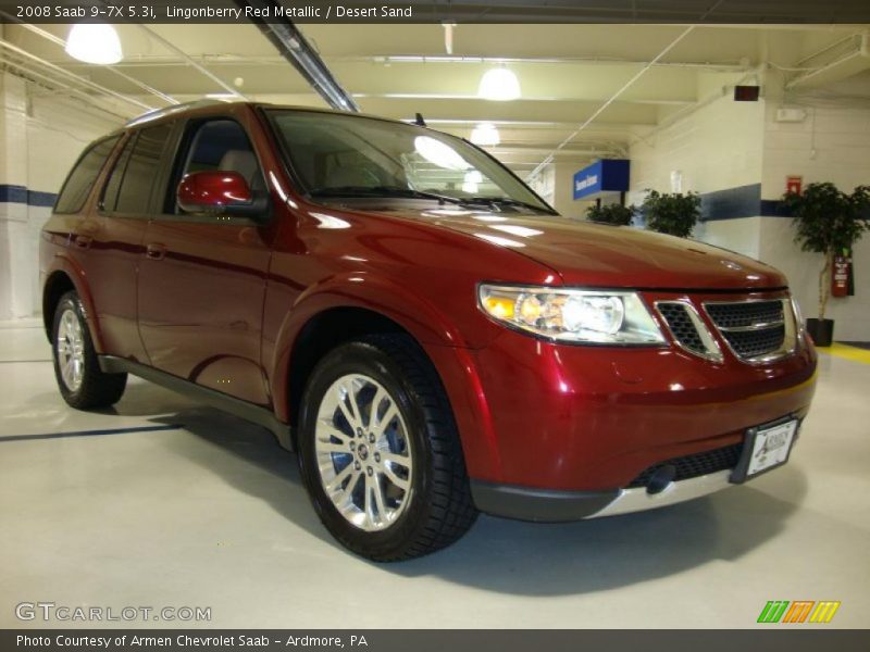 Lingonberry Red Metallic / Desert Sand 2008 Saab 9-7X 5.3i