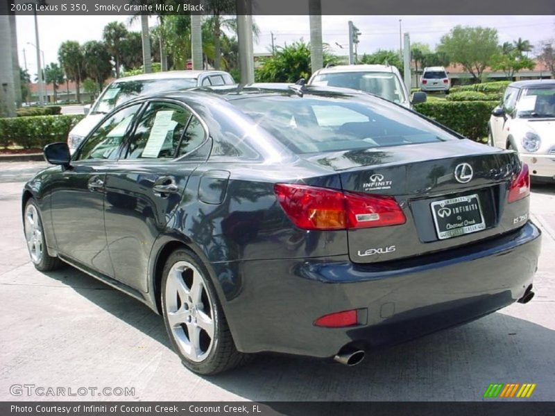 Smoky Granite Mica / Black 2008 Lexus IS 350