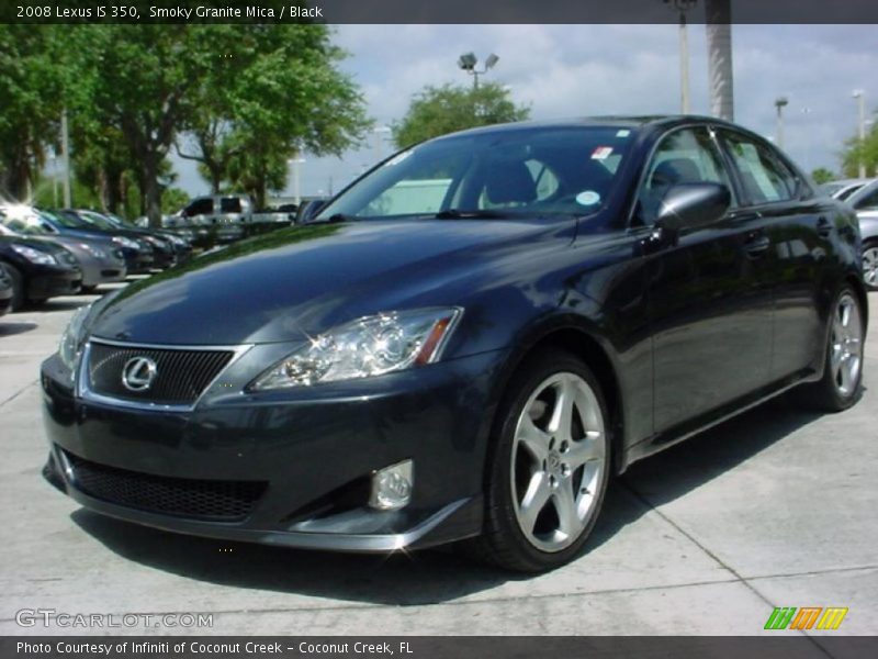 Smoky Granite Mica / Black 2008 Lexus IS 350