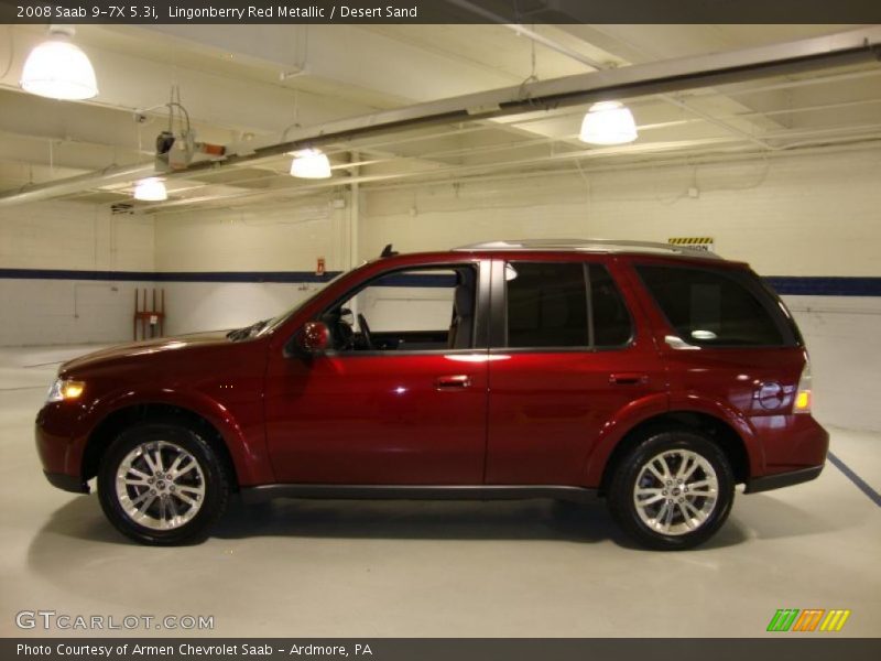 Lingonberry Red Metallic / Desert Sand 2008 Saab 9-7X 5.3i