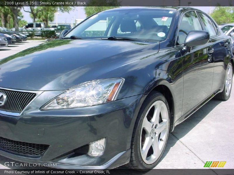 Smoky Granite Mica / Black 2008 Lexus IS 350